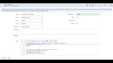 ServiceNow - How to set Incident Impact from a Configuration Item (Reference Field) in London