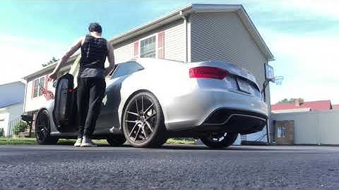 Audi rs5 Ecs X pipe + Awe Non resonated down pipes? 😱