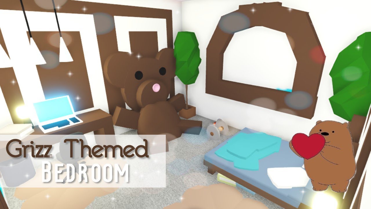 Grizz Themed Bedroom We Bare Bears Roblox Adopt Me Youtube - roblox webarebar phon