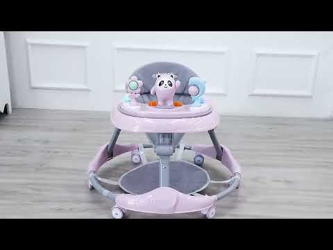 嬰幼兒學步車多功能三合一可折疊兒助步車防o型腿