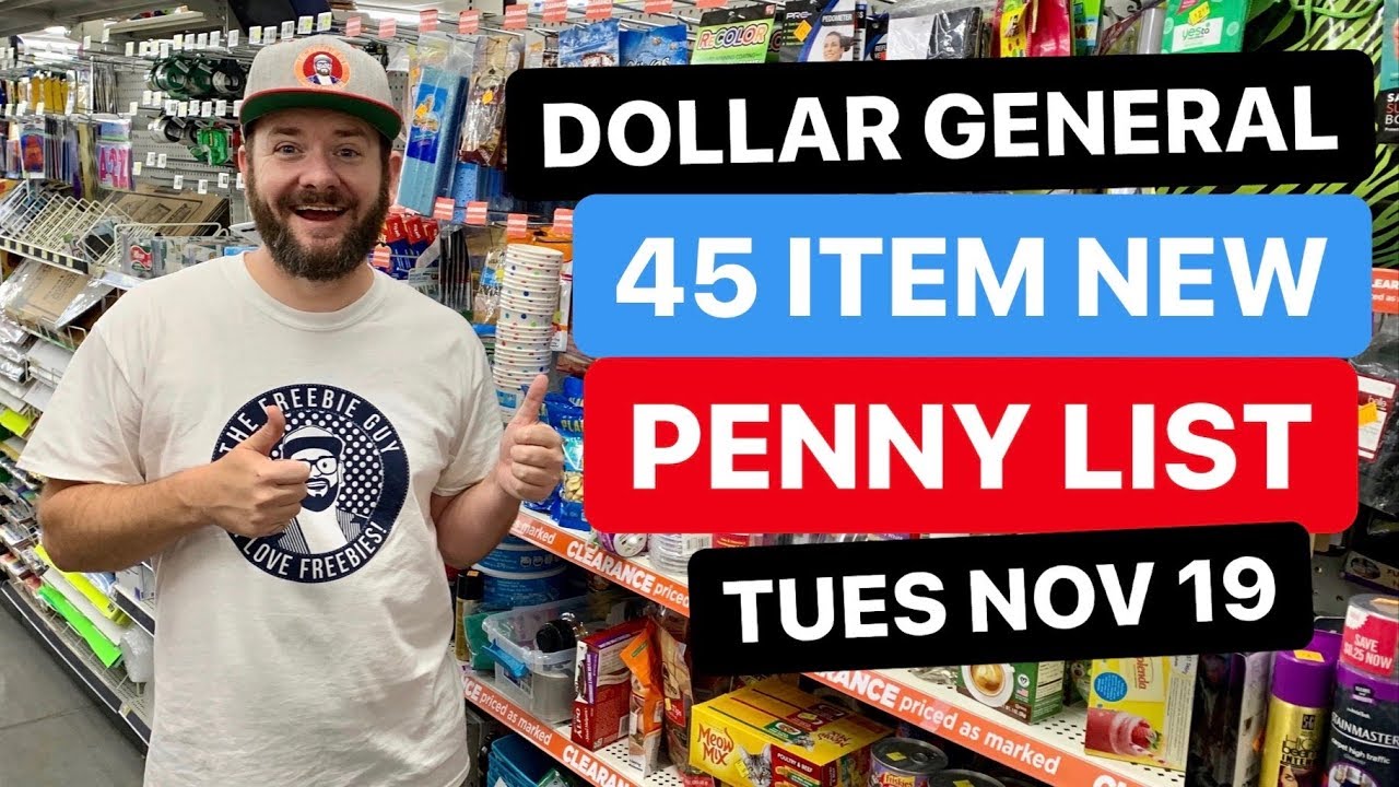 MOST CURRENT Dollar General Penny Shopping List - The Freebie Guy®