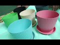Small Flower pot with Drainage hole and tray