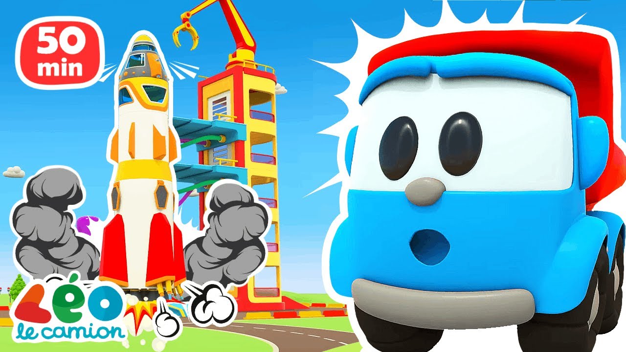 Grandes aventures et projets rigolos de Léo et les robots☺️Animation avec voitures pour enfants