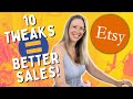 10 Etsy Shop Tweaks for More Sales (that you might not know about)