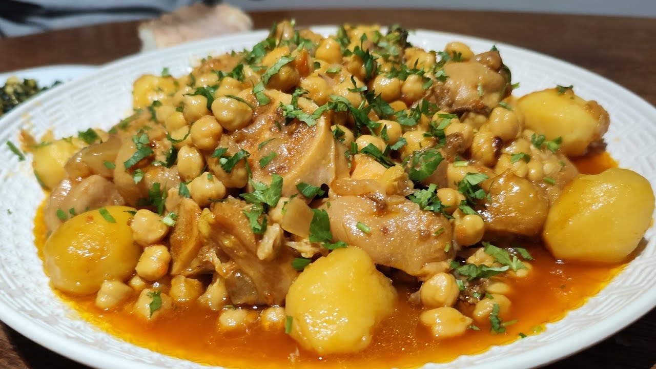 RECETA DE MARRUECOS! PATAS DE VACA CON GARBANZOS!