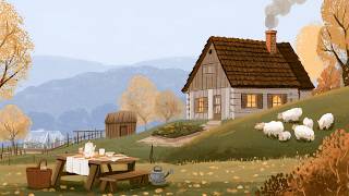 Cottage Autumn Morning 🍂 Oldies Playing in Another Room | Soft Vintage Music for unwind screenshot 1