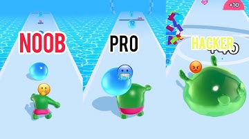 NOOB Vs PRO Vs HACKER - Wobble-Man #games #viral #mrgames