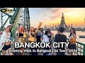 🇹🇭 4K HDR | Evening Walk Bangkok Old Town 2024 | The Most Beautiful City in The World