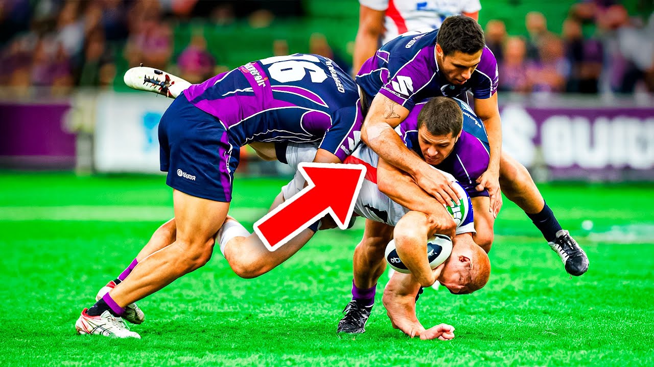 Rugby Most BRUTAL Hits! - YouTube