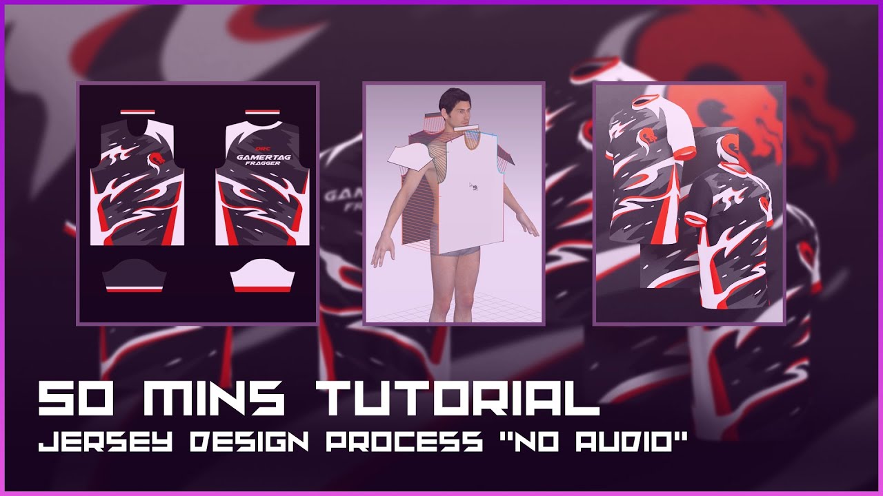 50 MINS TUTORIAL | ESPORTS JERSEY DESIGN | NO AUDIO 50 MINS TUTORIAL | ESPORTS JERSEY DESIGN | NO AUDIO