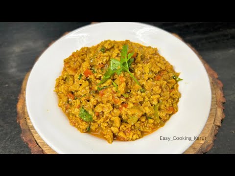 சோயா புர்ஜி | சப்பாத்தி சைடு டிஷ் ரெசிபிஸ் | Soya bhurji recipes | Soya bhurji | High protein recipe