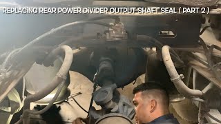 Replacing power divider output shaft seal on Freightliner Cascadia ( part 2 )