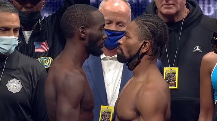 TERENCE CRAWFORD (146.4lb) vs. SHAWN PORTER (146.6lb) INTENSE STARE DOWN! FULL WEIGH-INS!