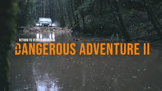 Jeep Gladiator on Flooded Trails After Rainstorm