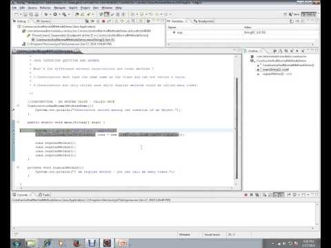 Fresher Java Interview Question And Answer What's the difference between constructors and other meth