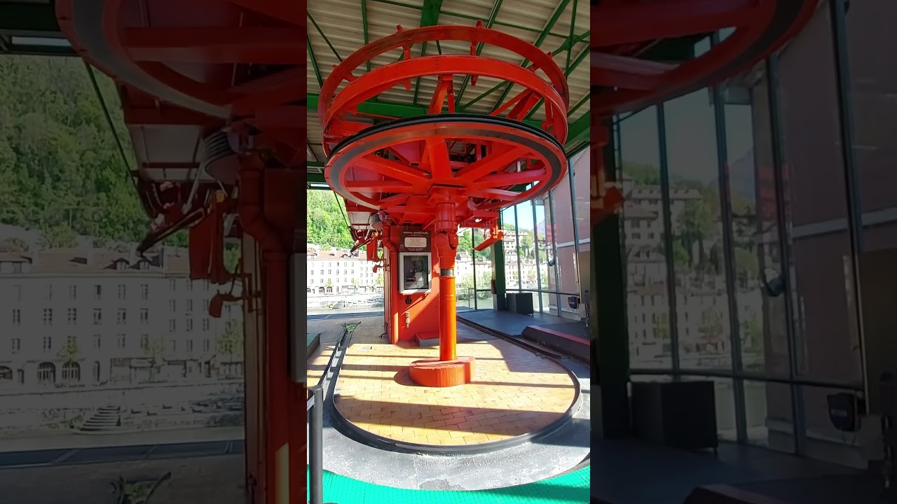 Cable car wheel in Grenoble
