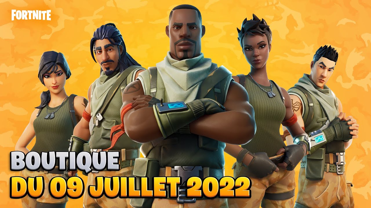 BOUTIQUE FORTNITE DU 09 JUILLET 2022 ! ITEM SHOP JULY 09 2022 ! SKINS BAMBIS DU CHAPITRE 1