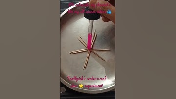 toothpick+water=cool Experiment make 🌟//science experiment idea for kids//easy classroom activity