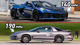2027 Grand Sport Half Mile Baseline vs Project SALT Trans Am at 190 MPH