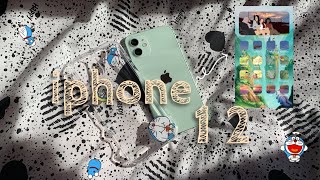 🍎📬 a package: green iphone12 unboxing + accessories (doraemon edition) screenshot 4