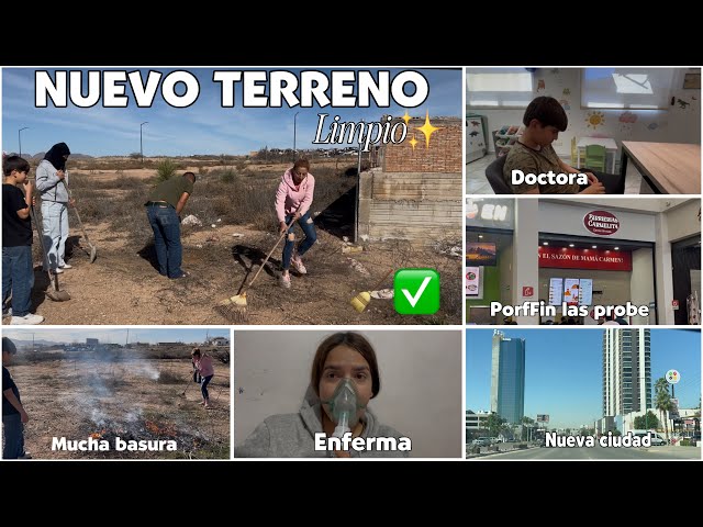 LIMPIEZA🧹EXTREMA🫧en el NUEVO✔️TERRENO/deshierve🌱y quema de BASURA para construir👷🏻nos fuismos✈️👩‍⚕️