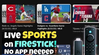 🔴 Unlock LIVE Sports on Your Firestick without Installing any Apps! screenshot 5