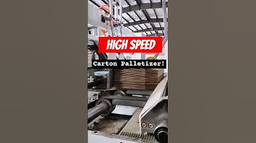 Automated Carton Palletizer in High-Speed Action