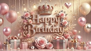 🎂 Happy Birthday background loop 🌟 44-Minute elegant party display (1080p/4K)