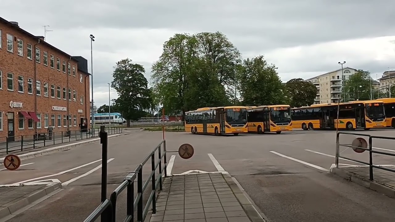 Sweden, bus 601 ride from Karlstad Busstation to Deje Järnvägsstation Pt.1 