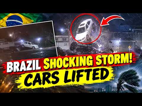 Brazil Storm ALERT! Paraná: Car Lifted by Powerful Winds | Shocking Footages| World News