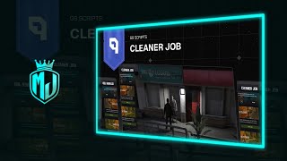 [FREE] 🧹 Cleaner Job Script | Level System, Tree Cutting & More | QB/ESX/QBX
