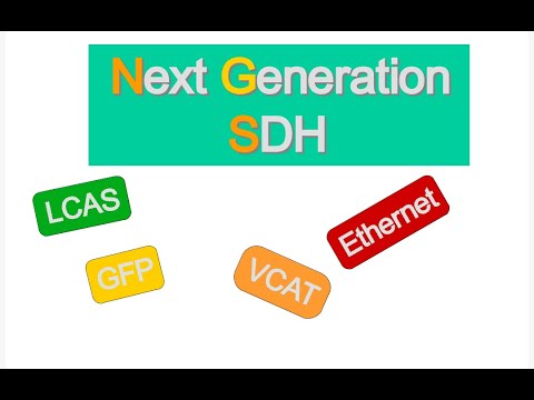 Basic terminology of SDH, PDH, ETHERNET,GFP, VCAT and LCAS