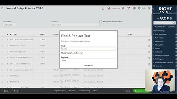 RightTool PRO: Find And Replace in Transaction Descriptions and Memos