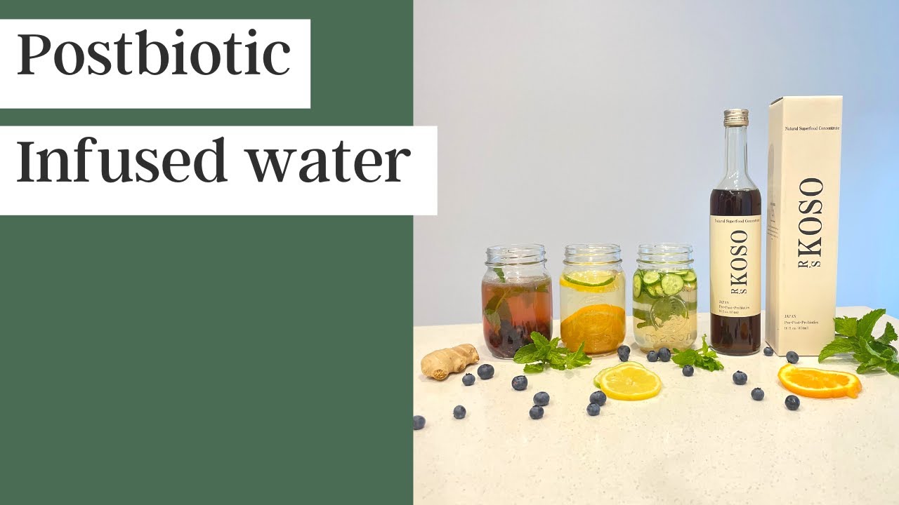 【R's KOSO RECIPE】Postbiotic infused water to improve your gut health
