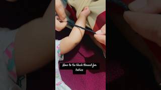 Hand made bracelet using black thread for babies#shorts#trend#newmomylife#ytshorts#toddlerlearning