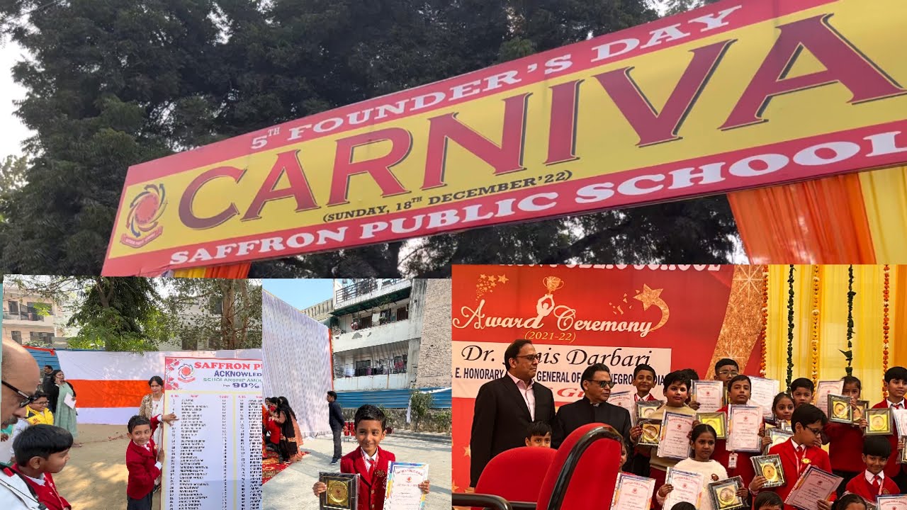 Saffron Public School Ashoka Enclave Faridabad Founders day Carnival