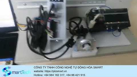 PLC OMRON CP1H ĐIỀU KHIỂN SERVO WECON VD2F CHẠY XUNG