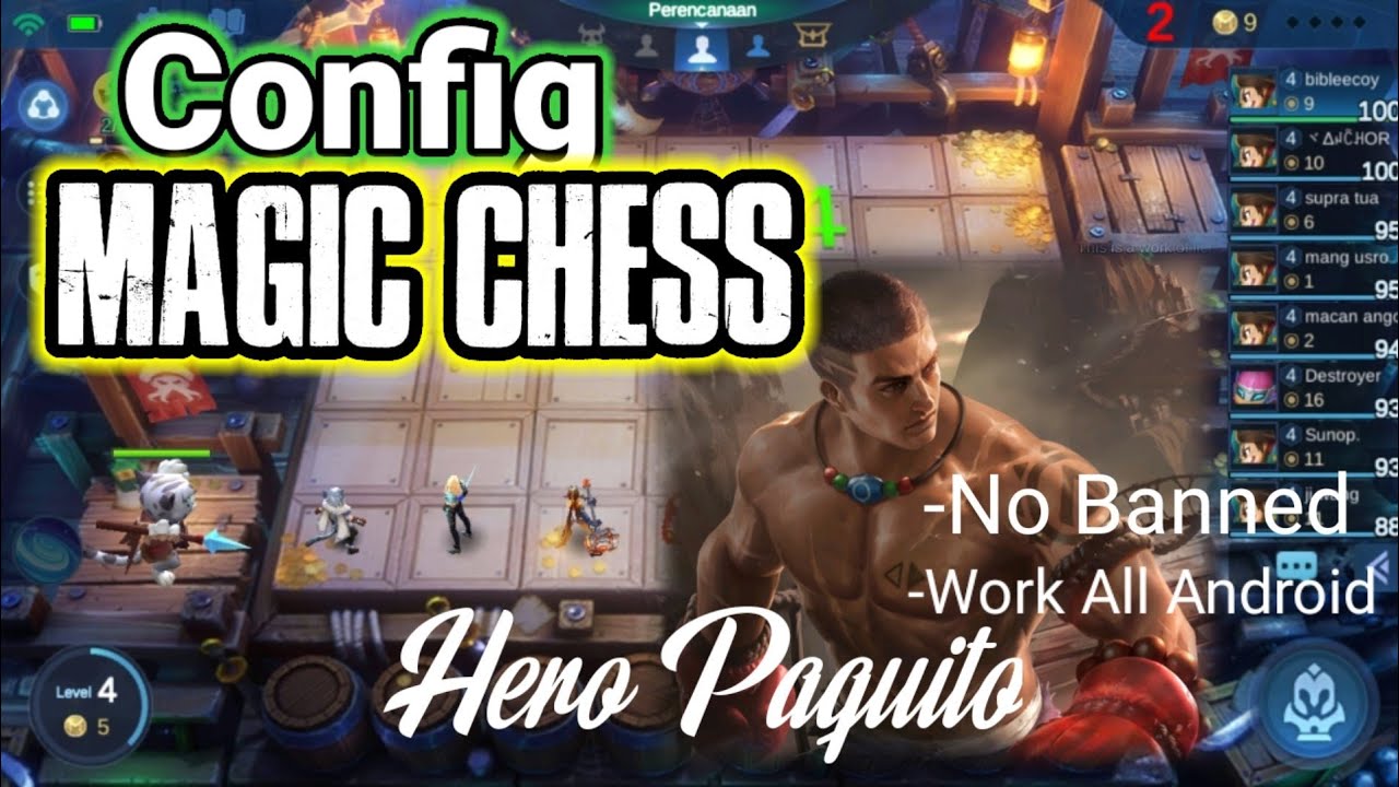 Config Magic Chess Updated terbaru patch Paquito Smooth effect skill Hero Mobile Legend No Banned