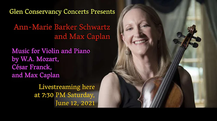 Ann-Marie Barker Schwartz and Max Caplan in Recital