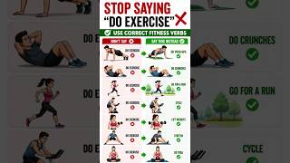 Never Saying Do Exercise ❌ Use Correct Fitness #learnenglish #ytshorts #shorts