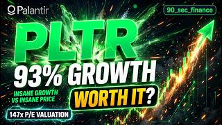 Deep Dive - Palantir Stock: 93% Growth vs a 147x P/E — Worth It #PLTR #Stocks