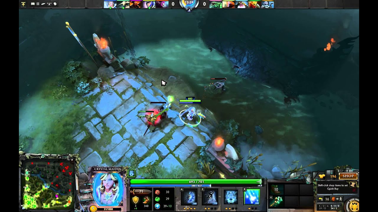 Dota 2 Crystal Maiden Frozen Sound Mod Youtube