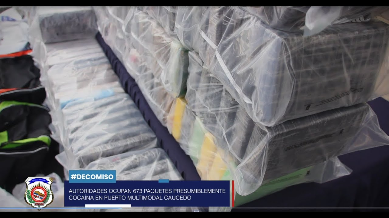 AUTORIDADES OCUPAN 673 PAQUETES PRESUMIBLEMENTE COCAÍNA EN PUERTO MULTIMODAL CAUCEDO 