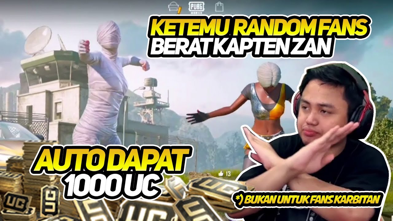 Kapten ZAN Ketemu Fans dari Papua, Auto Kasih UC | PUBG Mobile Indonesia