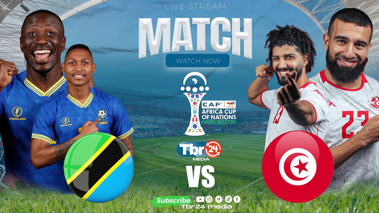 🔴#LIVE :  TANZANIA     VS    TUNISIA   || MCHEZO  WA AFCON 2025