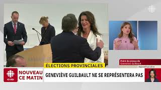Genevive Guilbault Ne Se Reprsentera Pas  Dabord Linfo