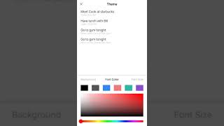 Tutorial for MinimaList app - setting and others