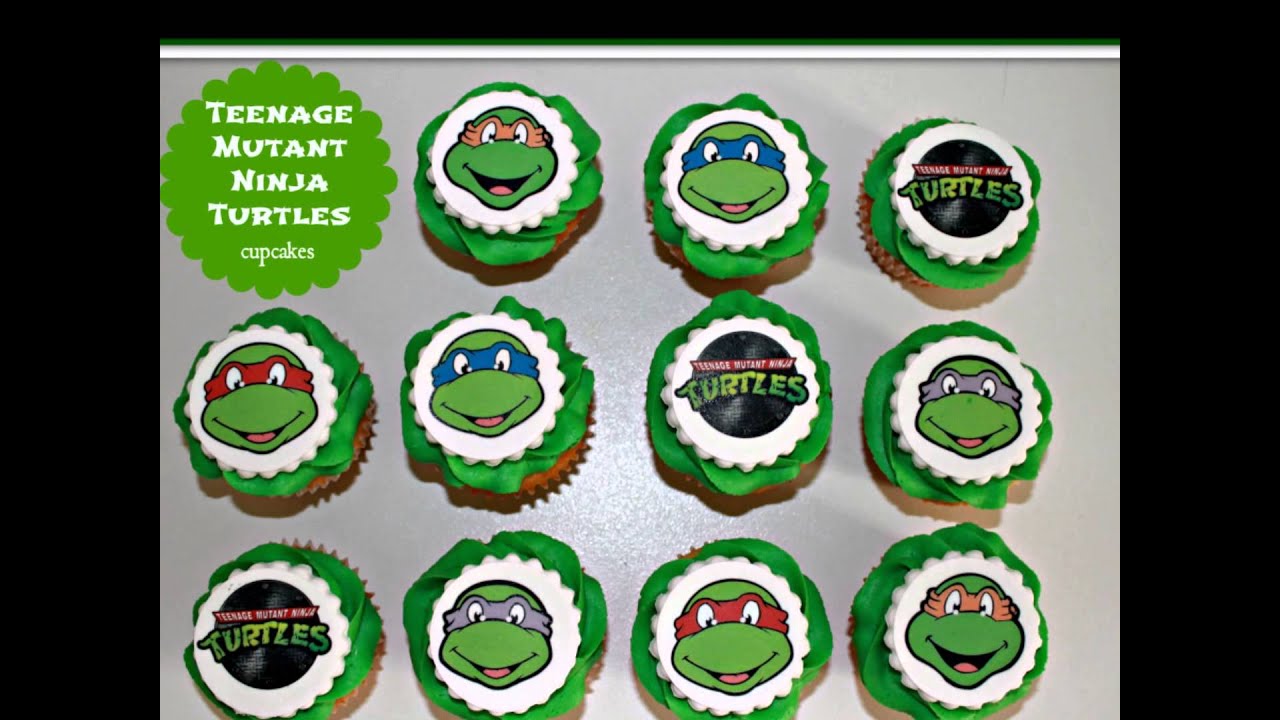Printable Ninja Turtle Cupcake Toppers