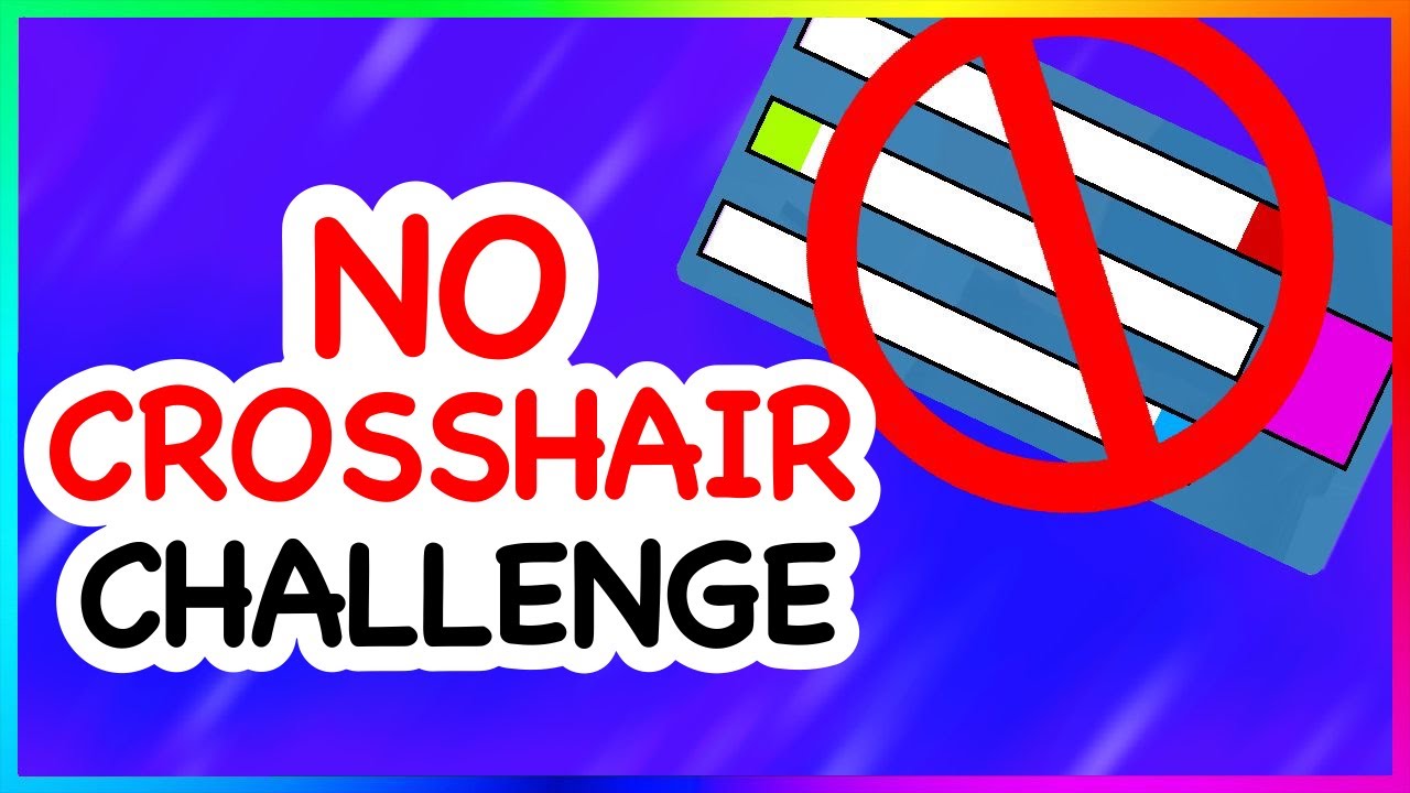 No Crosshair Challenge On Mobile Roblox Arsenal Youtube - custom crosshair roblox arsenal