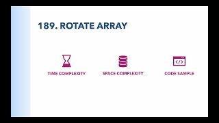 LeetCode 189. Rotate Array